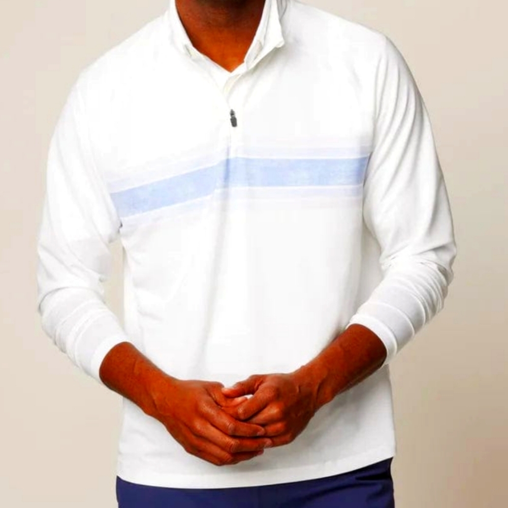 Johnnie-o LS Pullover Quarter Zip szL